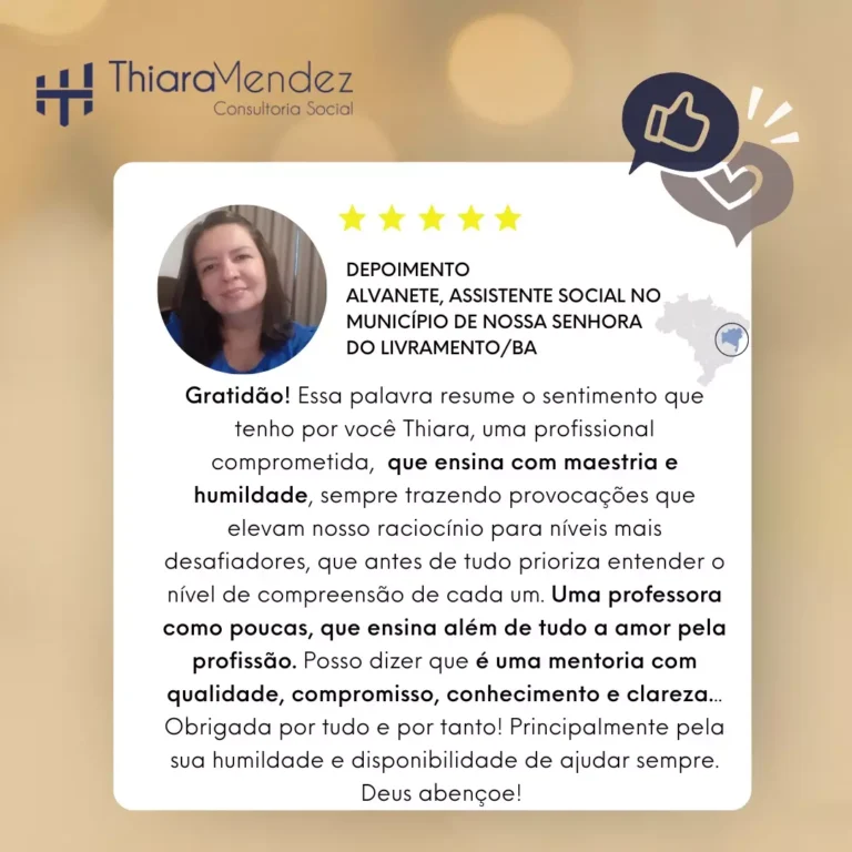Depoimento – Alvanete, assistente social no município de Nossa Senhora do Livramento - MT